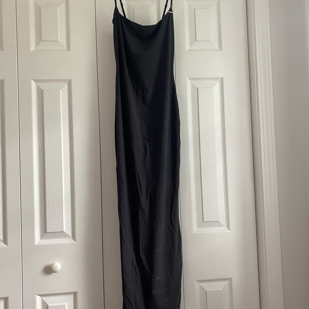 SKIMS Black Maxi Dress